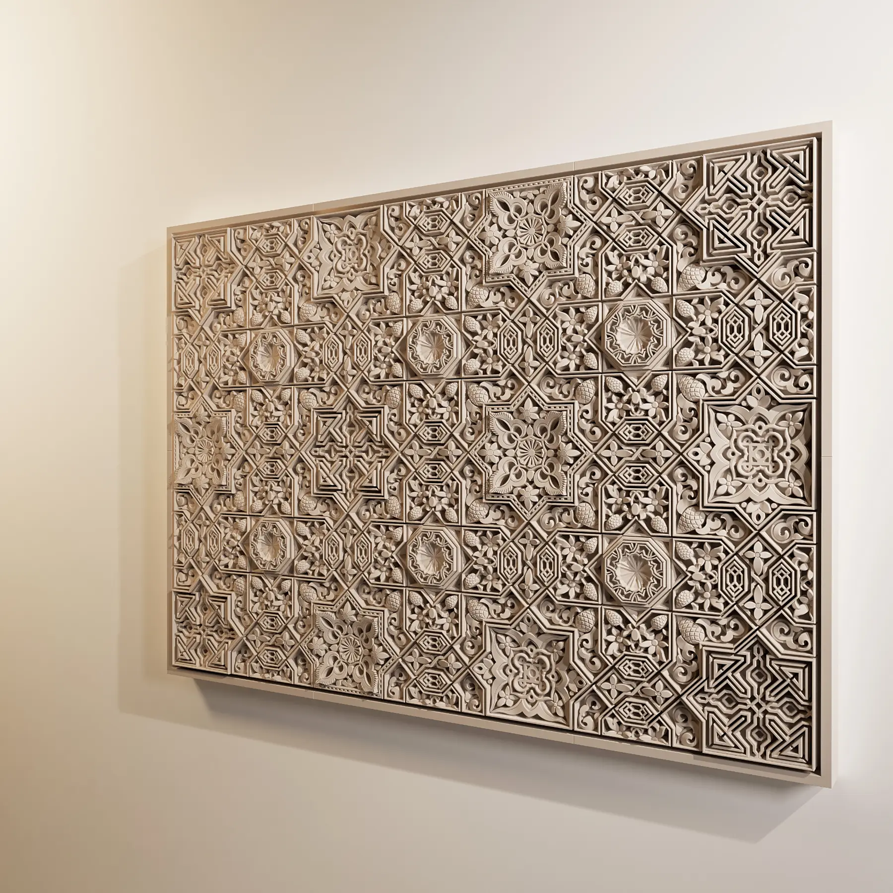 ANDALUCIA-A-865-620-(4A3) 1 Luxury wall art - Andalusia in White color