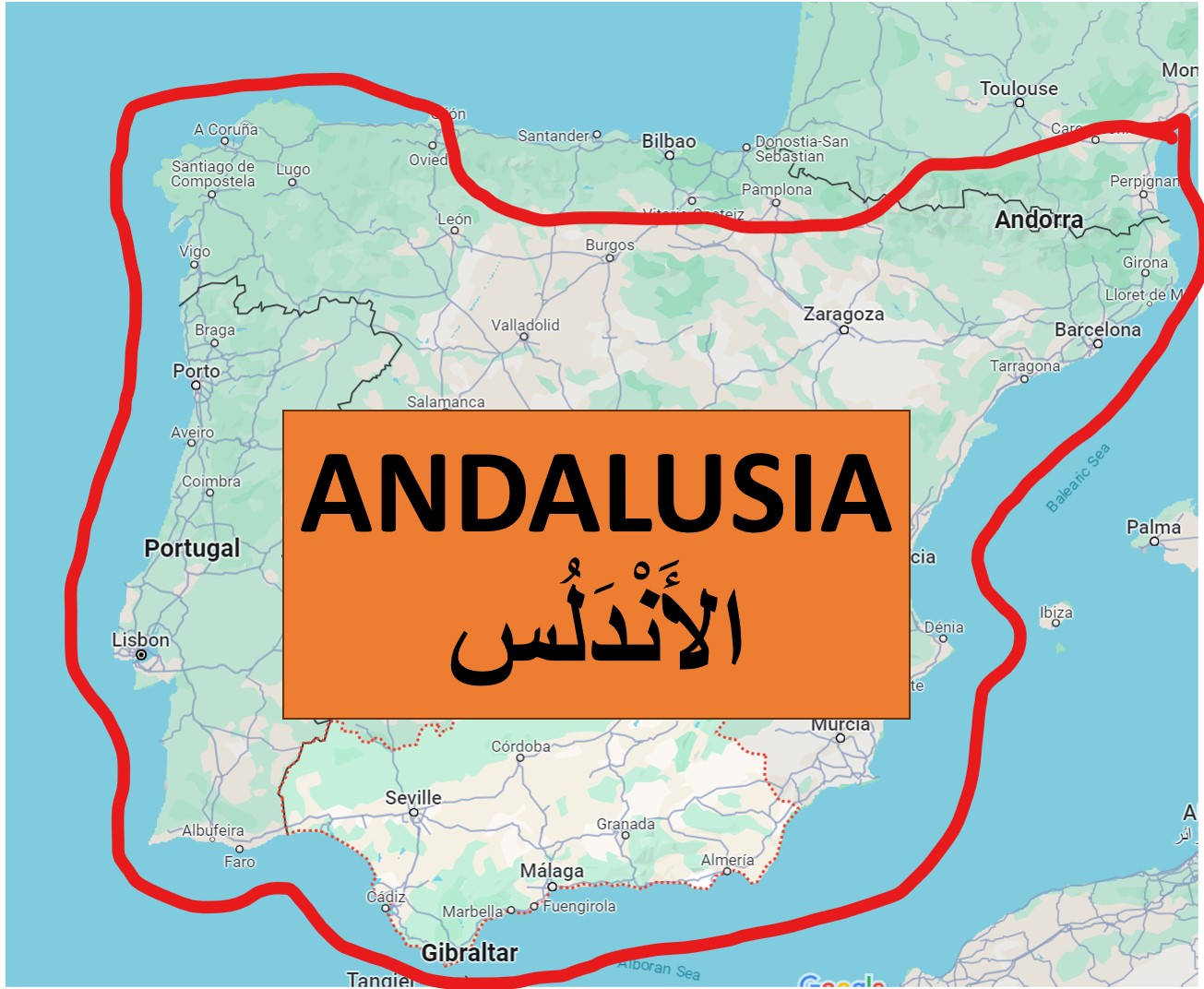 Andalusia on the Map